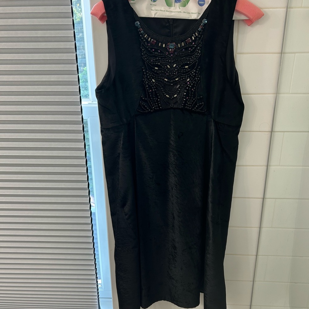 Matthew Williamson Black Beaded Mini Dress